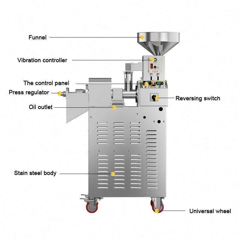 mini cooking oil press machine palm oil press machine plant combined sunflower oil press machine