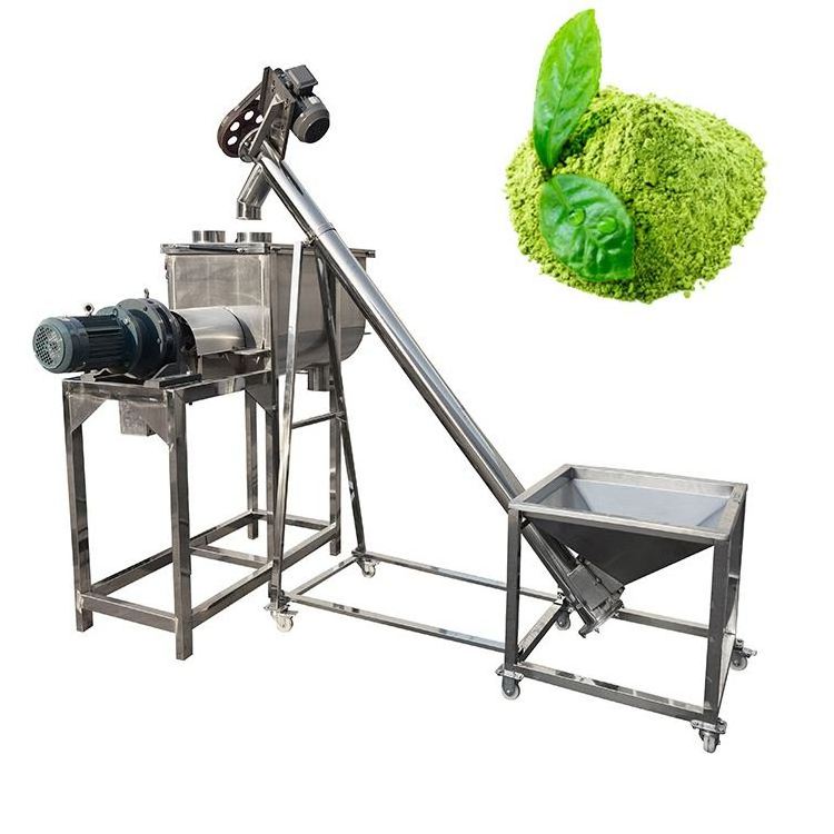 stainless steel industrial dry plough powder mixer fertilizer blending paddle mixing machine