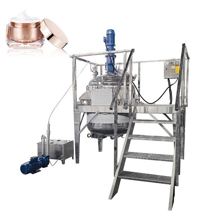 Liquid mixer emulsifying mixer shampoo making machine vacuum homogenizer cream mixer homogenizing emulsifier salad dressing