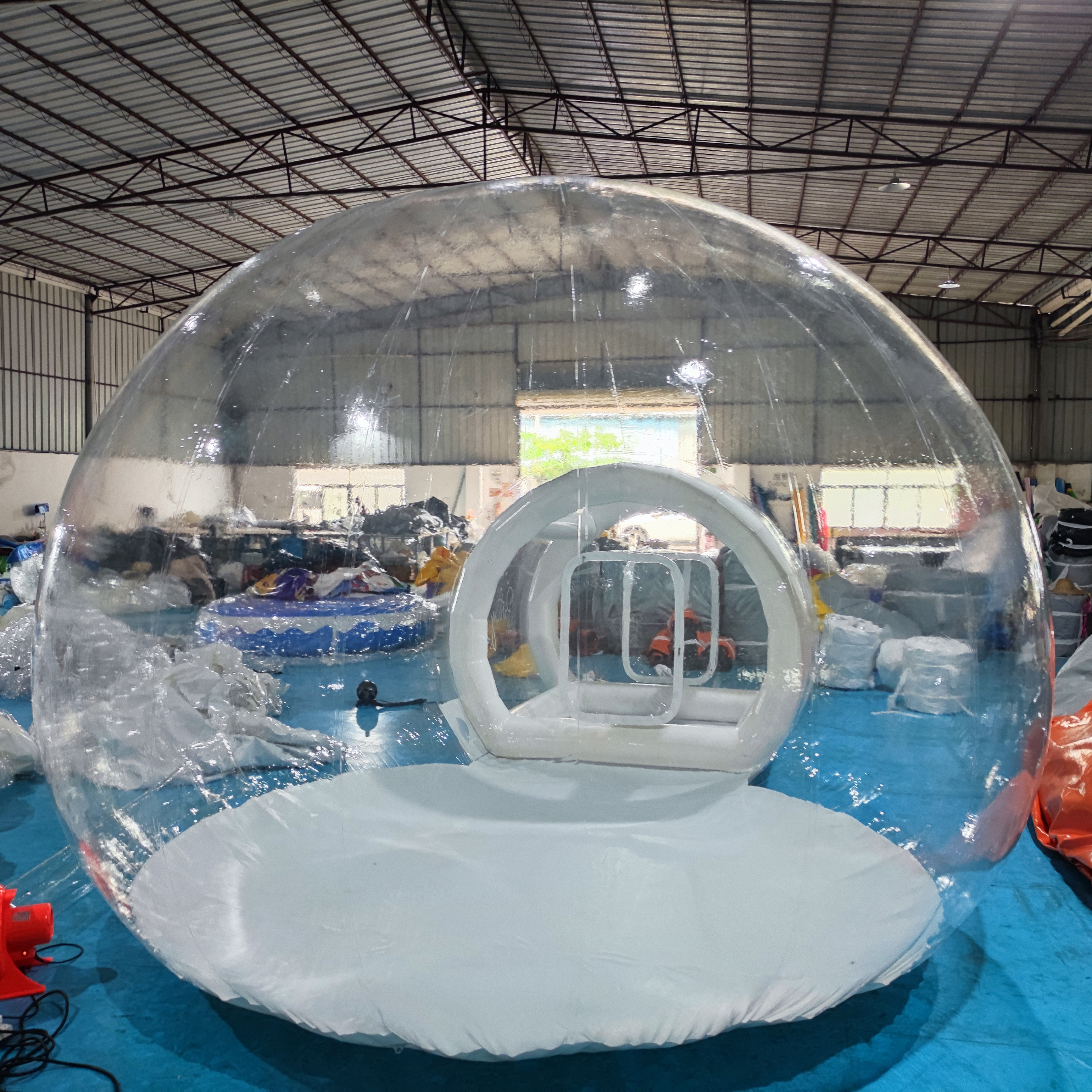 Kids Party Balloons Fun House  Clear Inflatable Crystal Igloo Dome Bubble Tent with blower