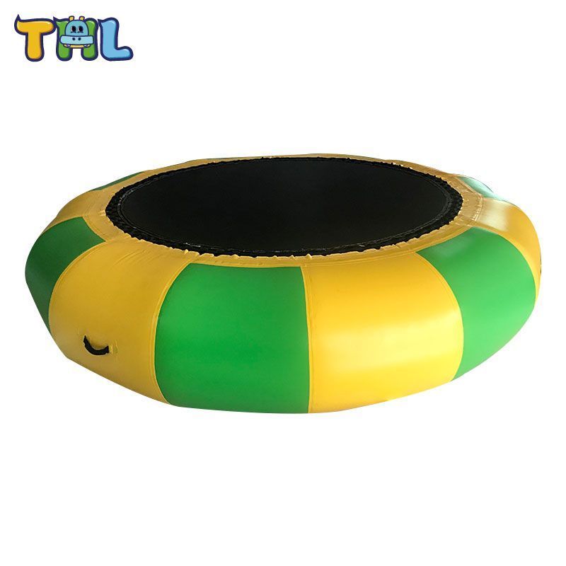 Wholesale island water floating bed outdoor jumping toys inflatable sungear water trampoline