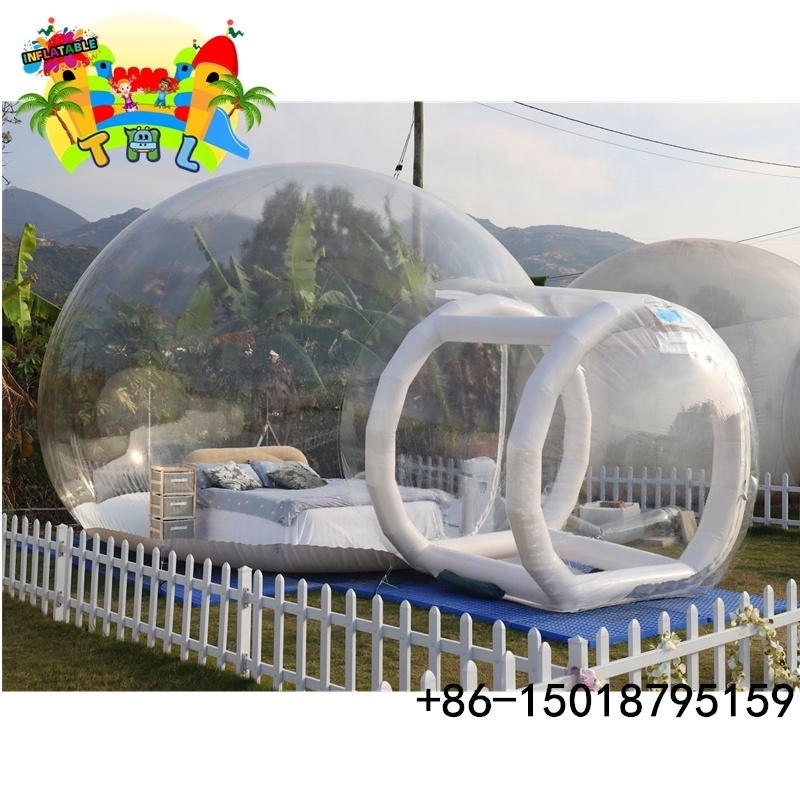 Free Fan Inflatable Bubble House Outdoor Bubble Tent for Camping PVC Bubble Tree Tent/Igloo Tent