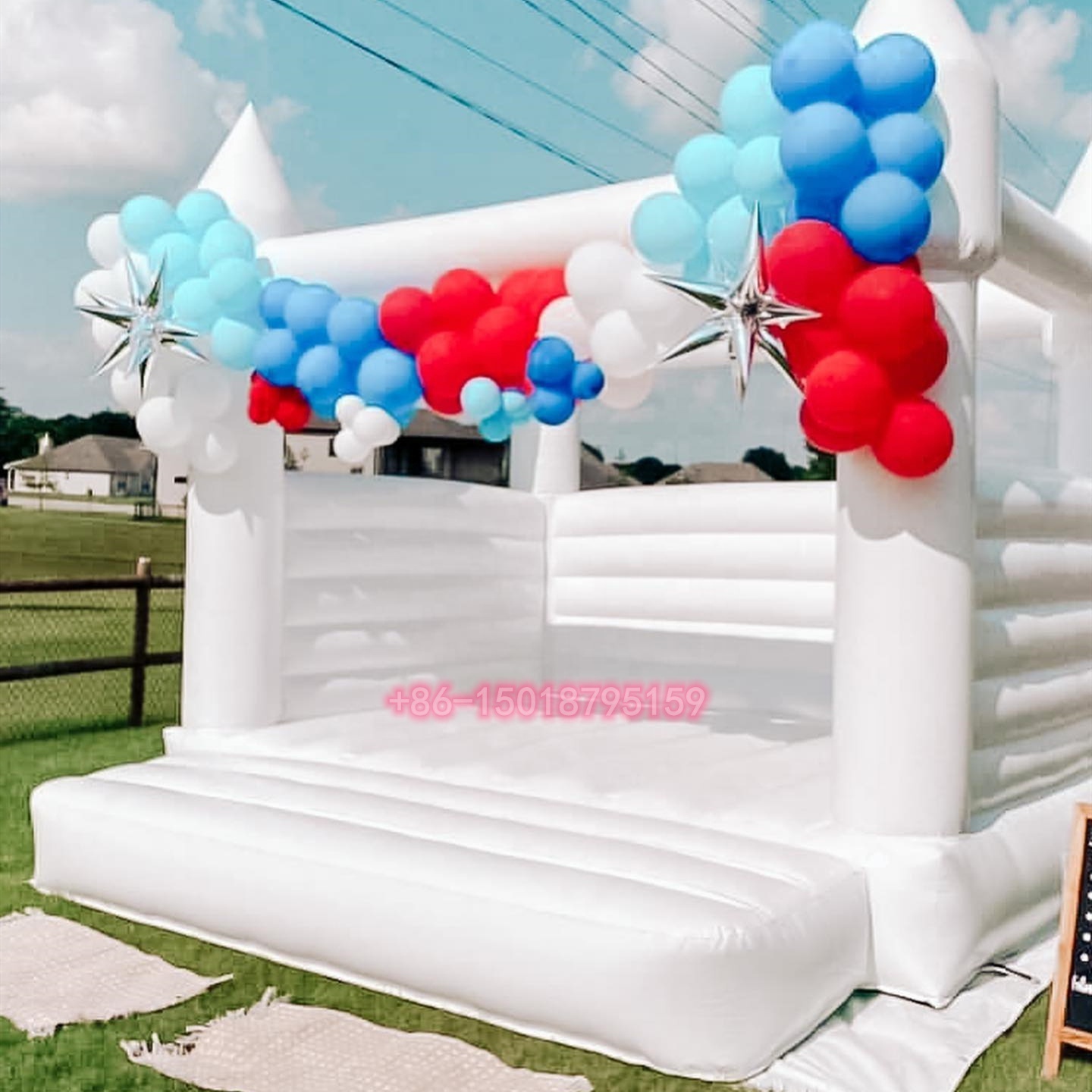 White Bounce House Rent for Weddings Baby Showers Bridal Showers Birthday Parties Wedding Bounce House for Rent