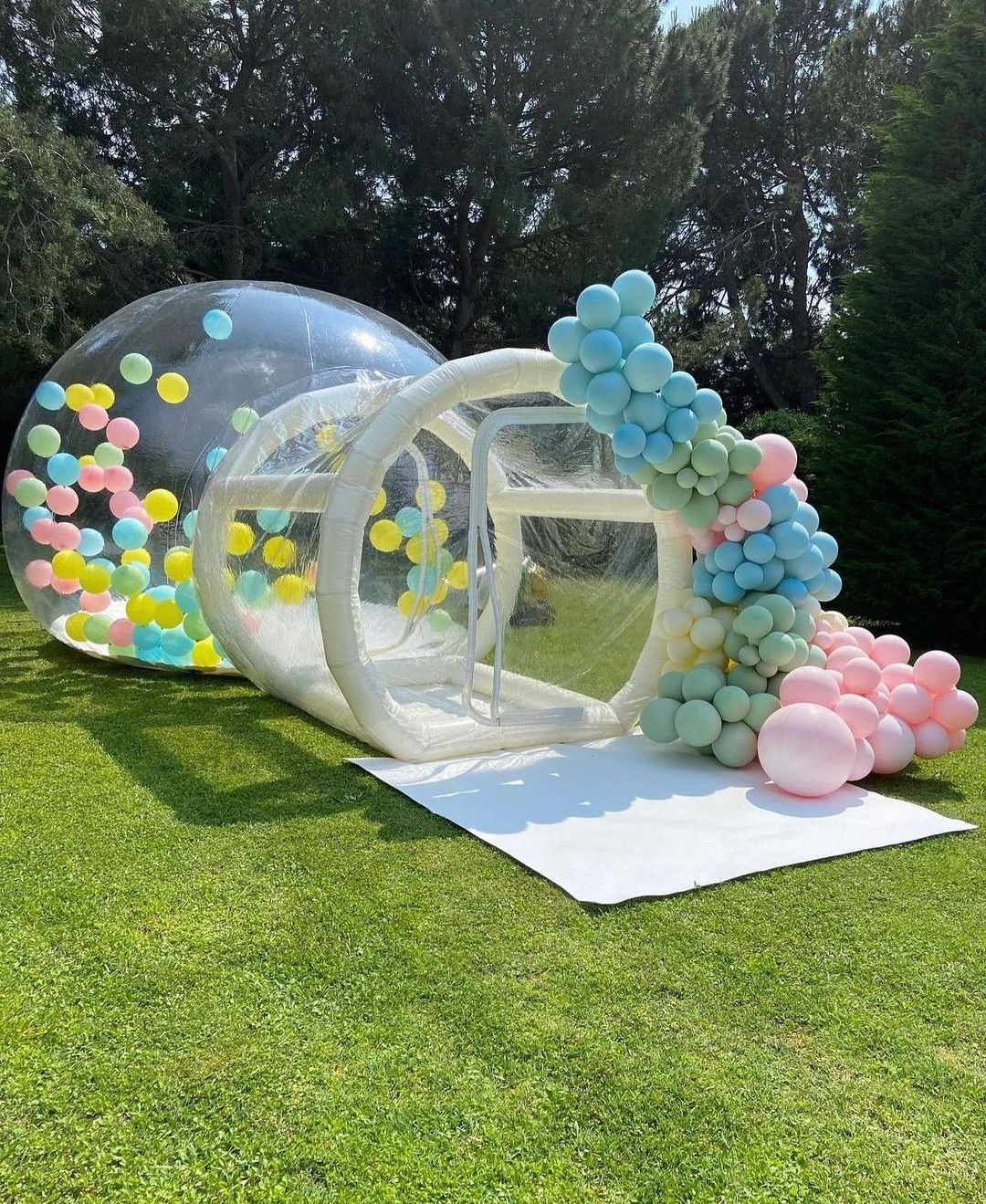 commercial carpas inflables burbuja Transparent clear domes kids party inflatable balloon dome tent inflated bubble bouncy house