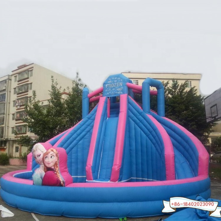 inflatable water slide with pool large water slide swimming pool tube slide