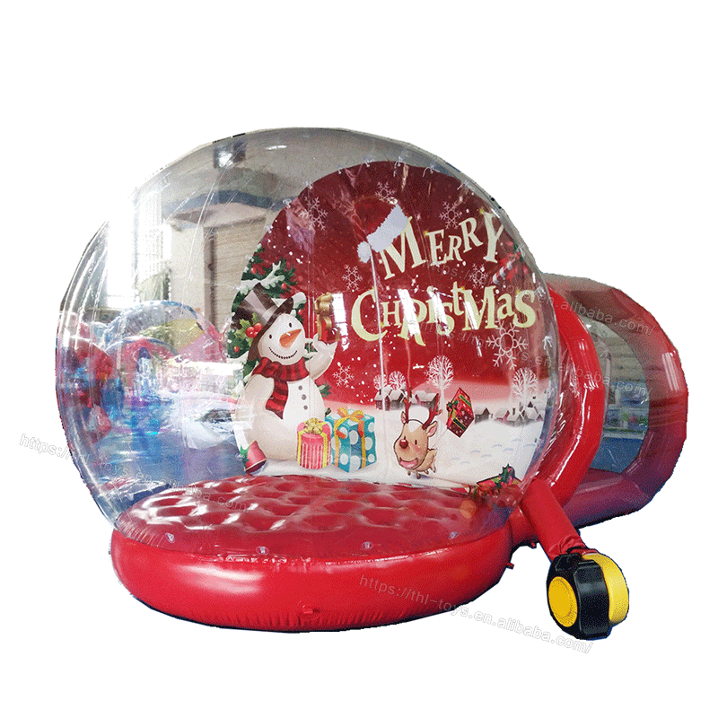 Giant outdoor 2m/3m/4m Diameter inflatable Christmas snow globe ball Transparent Photo Booth Hot Sale