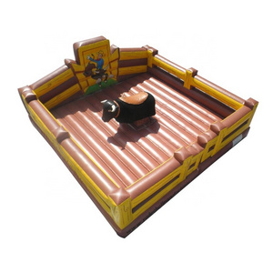 Guangzhou Factory price Carnival inflatable mechanical bull ride toy