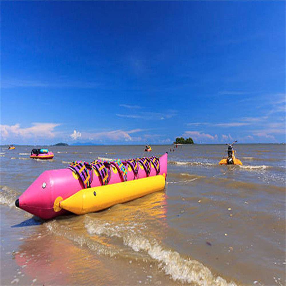 6 Seats PVC Tarpaulin Inflatable Flying Fish Tube Towable / Inflatable Water Games Flyfish Banana Boat For Sea