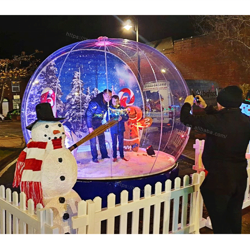 Giant Inflatable Christmas Snow Globe for commercial human size snow globe backyard