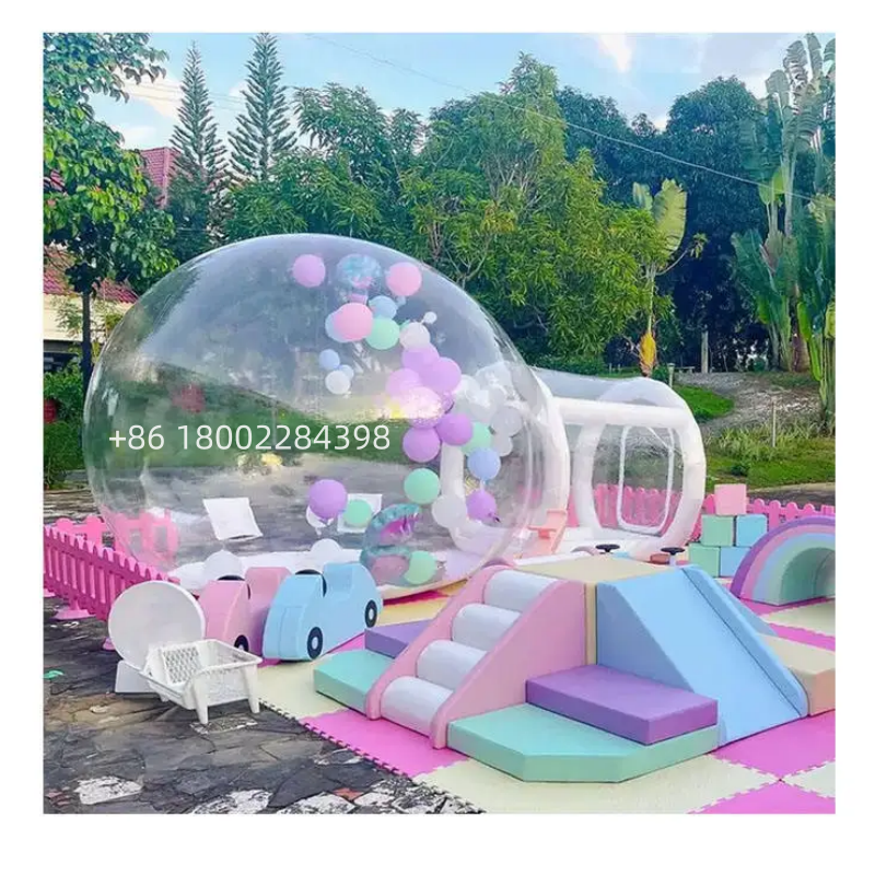 Luxurious wedding party inflatable bubble tents transparent inflatable dome tents outdoor for rental