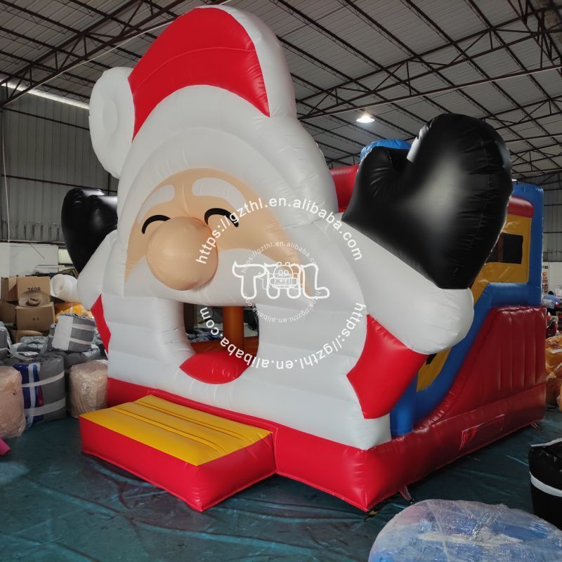 inflatable santa claus christmas inflatable santa grotto for event inflatable gingerbread bounce house