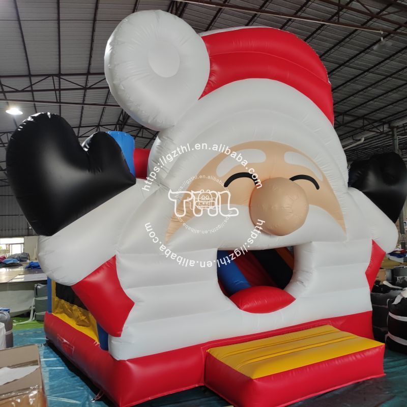 inflatable santa claus christmas inflatable santa grotto for event inflatable gingerbread bounce house