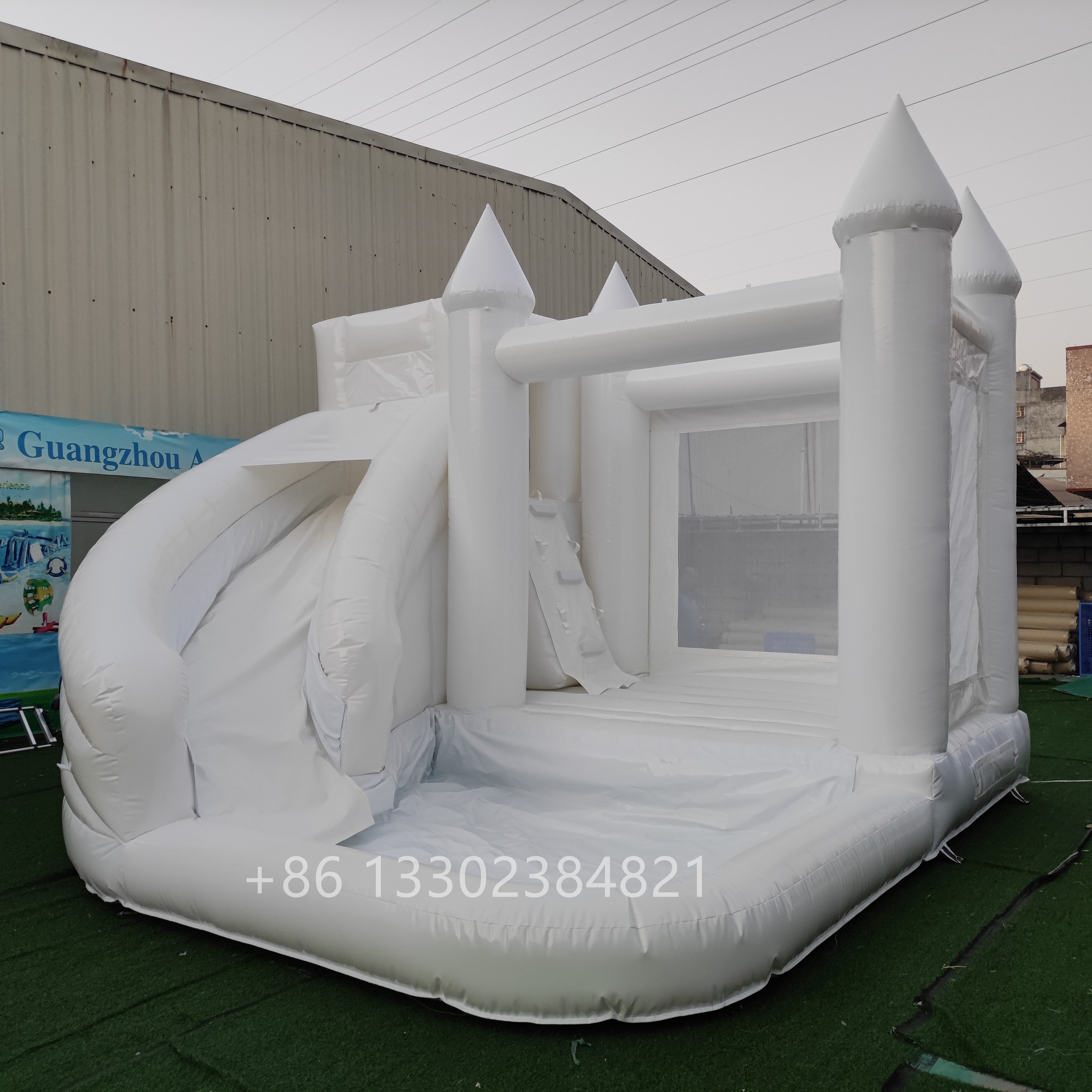 Outdoor Playground inflatable white bounce house kids white adult bounce house inflatable with ball pit