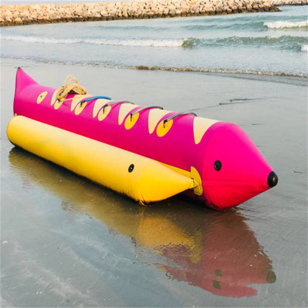 6 Seats PVC Tarpaulin Inflatable Flying Fish Tube Towable / Inflatable Water Games Flyfish Banana Boat For Sea