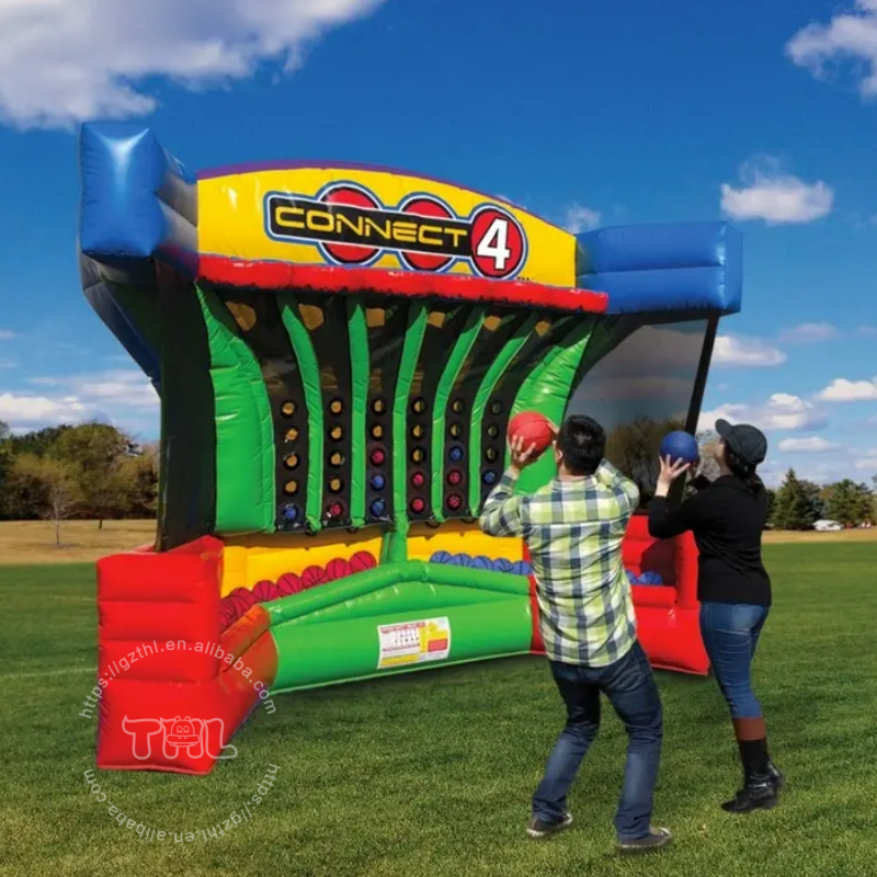 Factory sale target shooting inflatable basketball game inflatable connect four basketball games