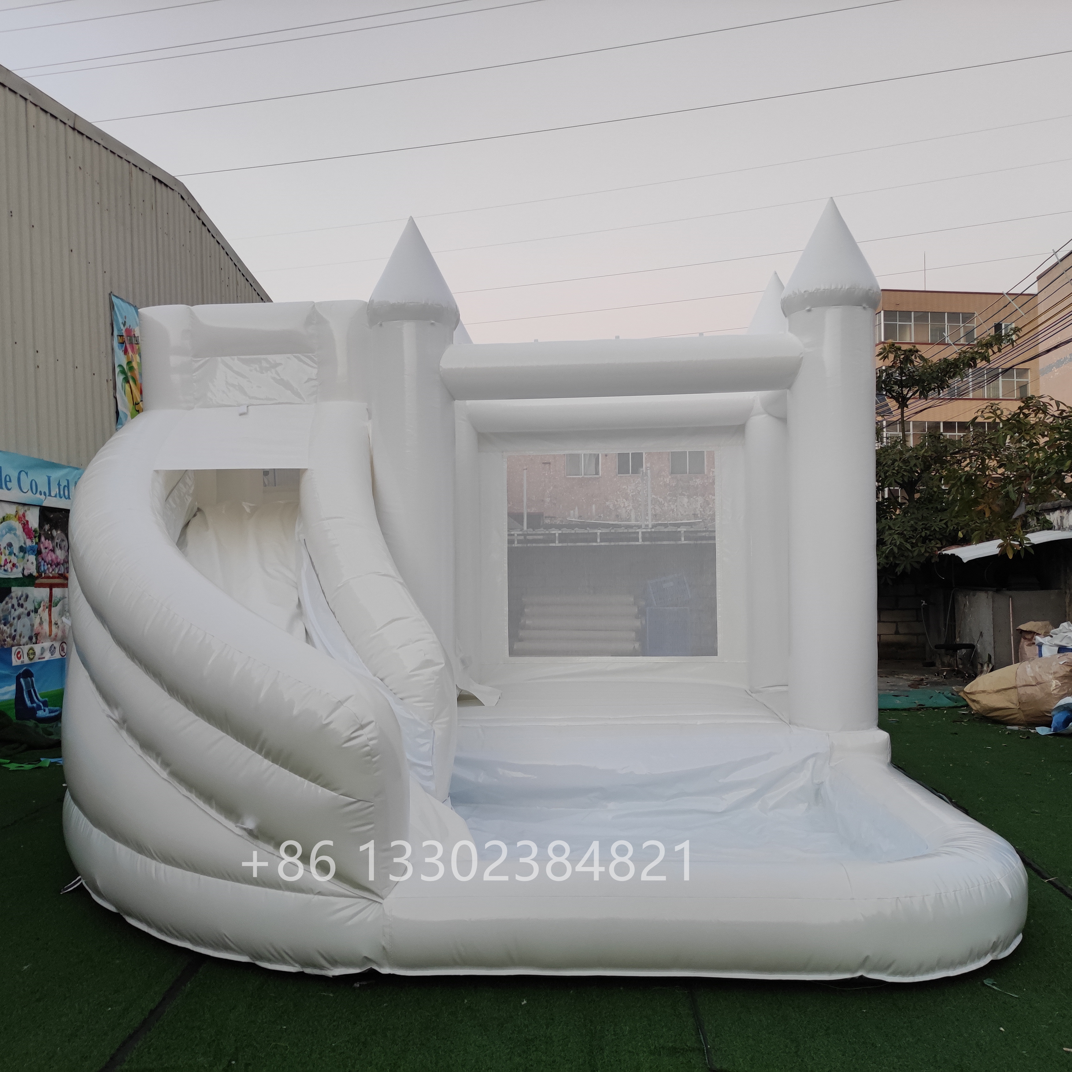 Outdoor Playground inflatable white bounce house kids white adult bounce house inflatable with ball pit