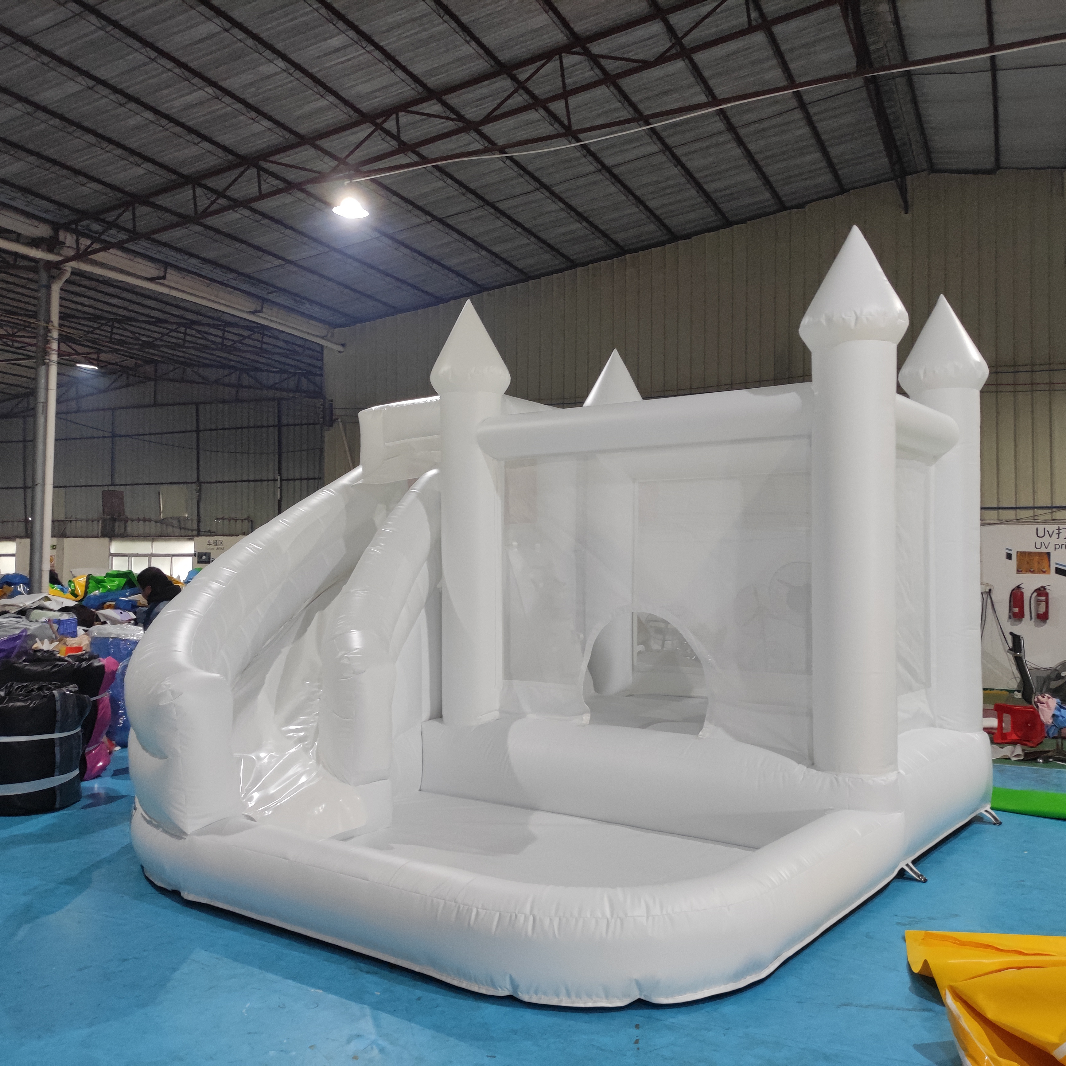 Outdoor Playground inflatable white bounce house kids white adult bounce house inflatable with ball pit