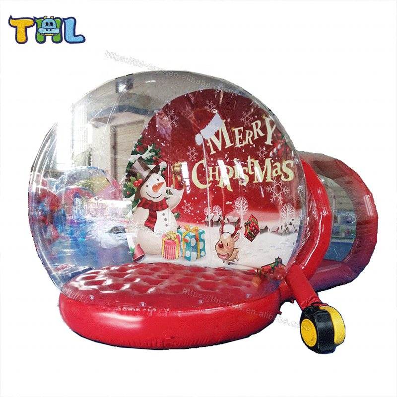 Top Quality Inflatable Human Snowball Giant Photo Booth Tent Transparent Inflatable Snow Globe