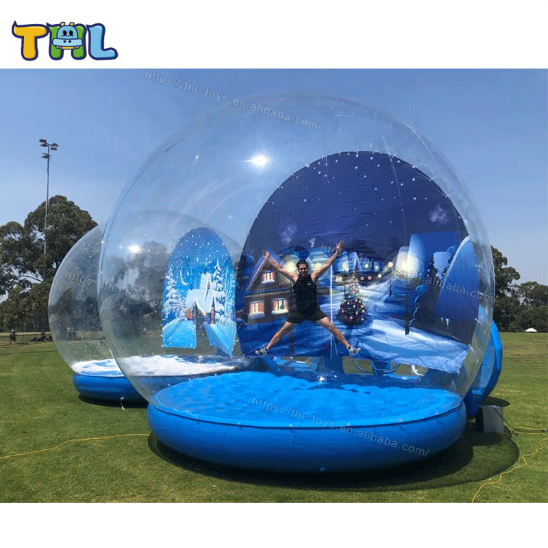 16ft Christmas Inflatable Snow Globe 5 Meters Giant Inflated Snowball Tent Toys