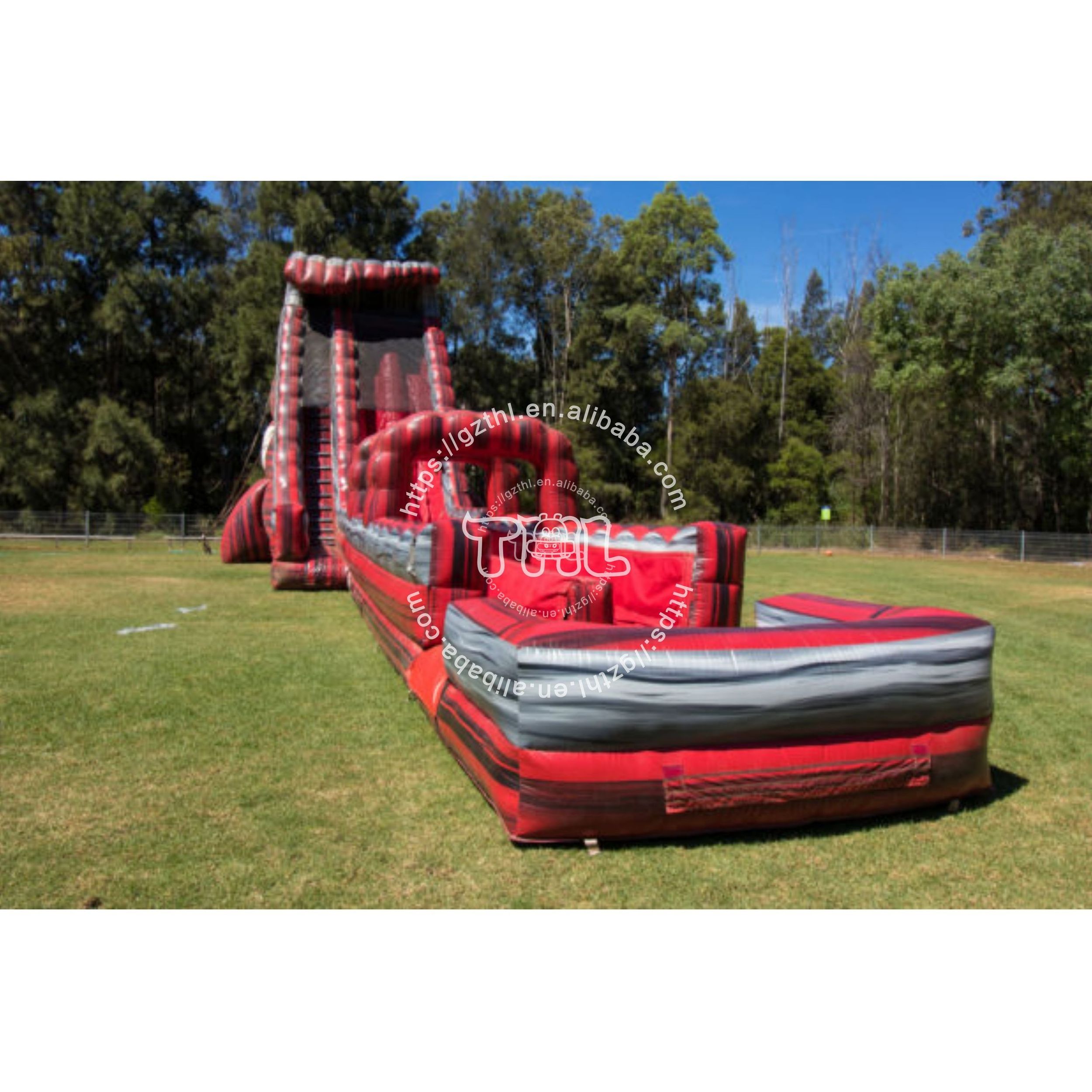 Inflatable water slide adult and children inflatable water slide outdoor rock climbing wall slide and splash pool