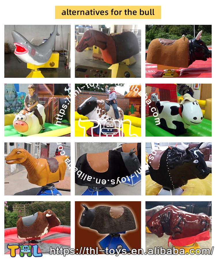 Guangzhou Factory price Carnival inflatable mechanical bull ride toy