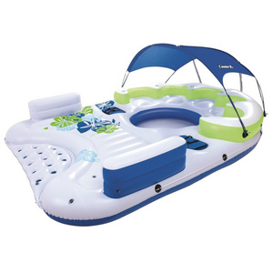 Lake Pool Water Games Inflatable Floating Water Island lounge for aqua Park