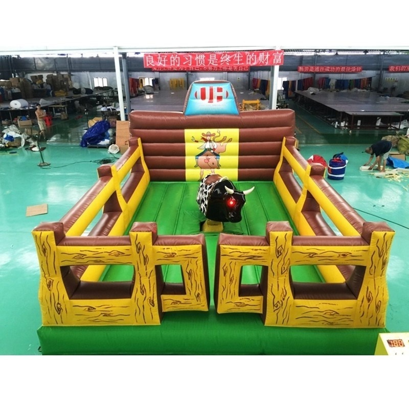 Guangzhou Factory price Carnival inflatable mechanical bull ride toy