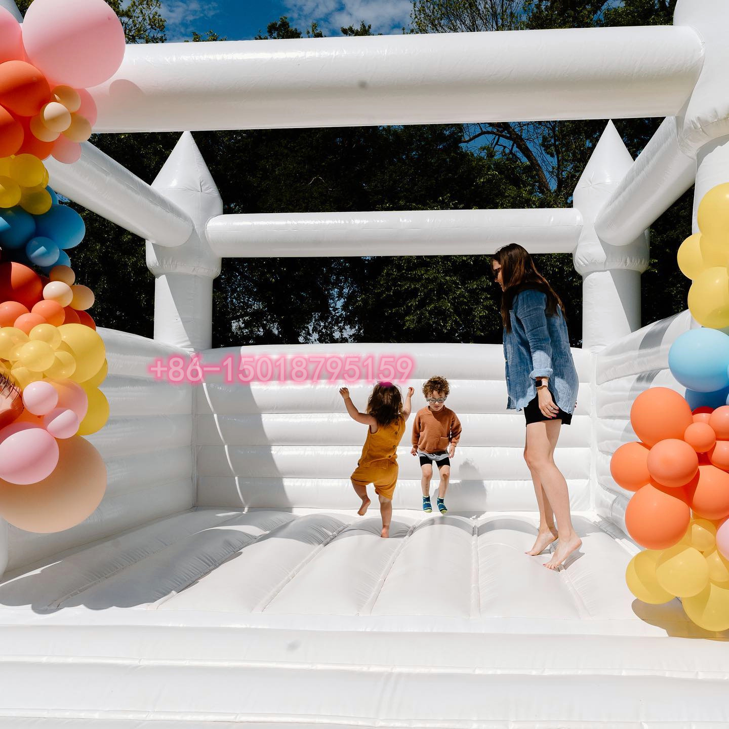 White Bounce House Rent for Weddings Baby Showers Bridal Showers Birthday Parties Wedding Bounce House for Rent