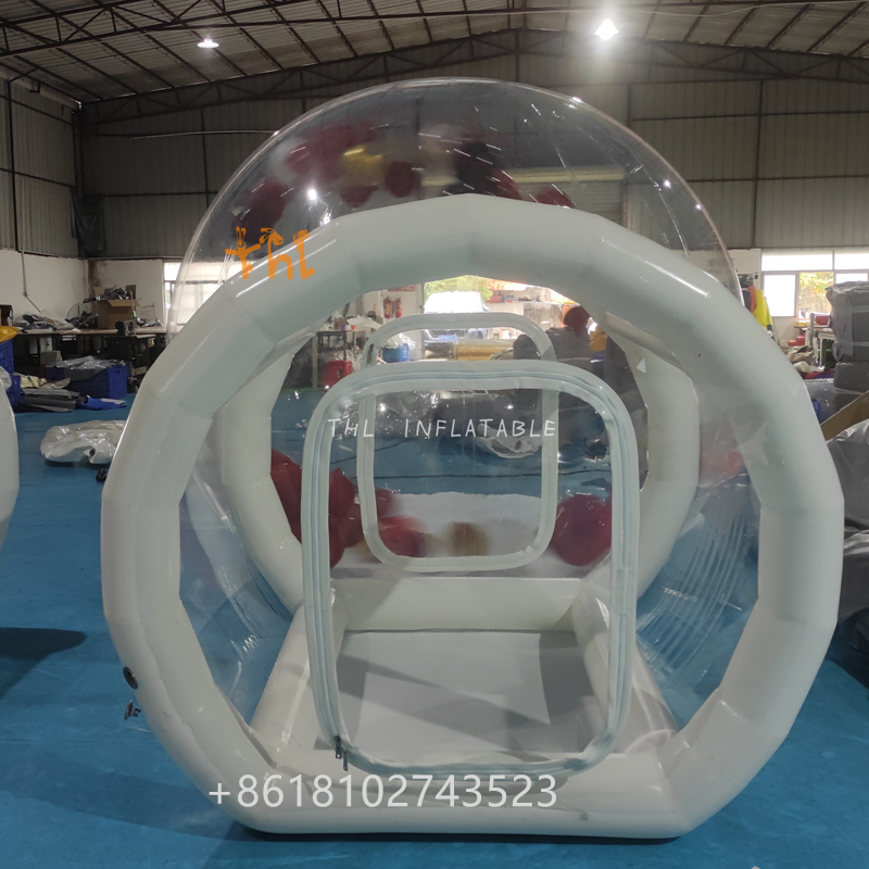 Popular bubble tent bubble house balloons  hire inflatable transparent bubble tent with balloons for outdoor show