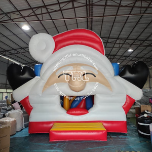 inflatable santa claus christmas inflatable santa grotto for event inflatable gingerbread bounce house