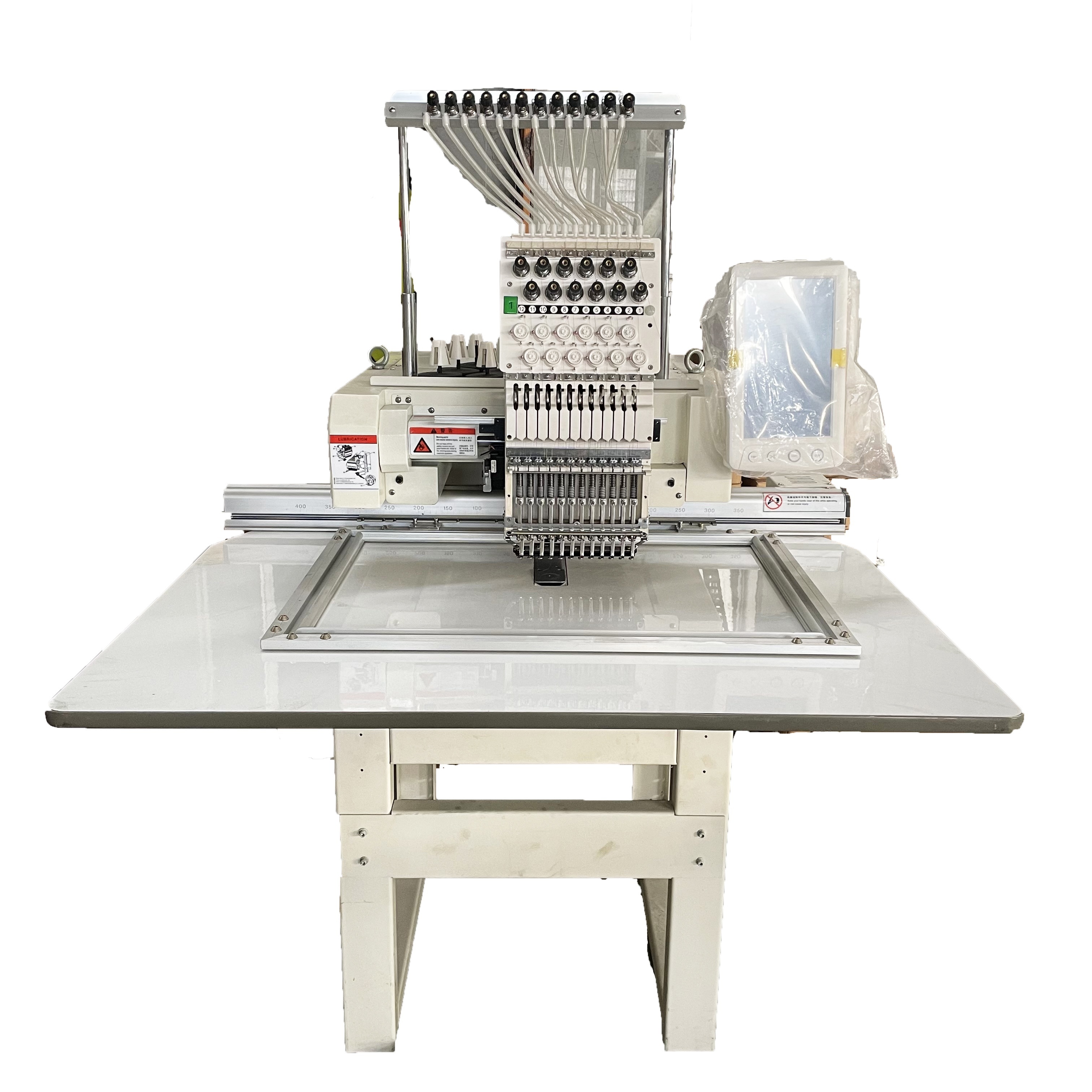 1 Head Embroidery Machine with Laser Cutting for Caps T-Shirts Pants Logo Embroidery Factory Price