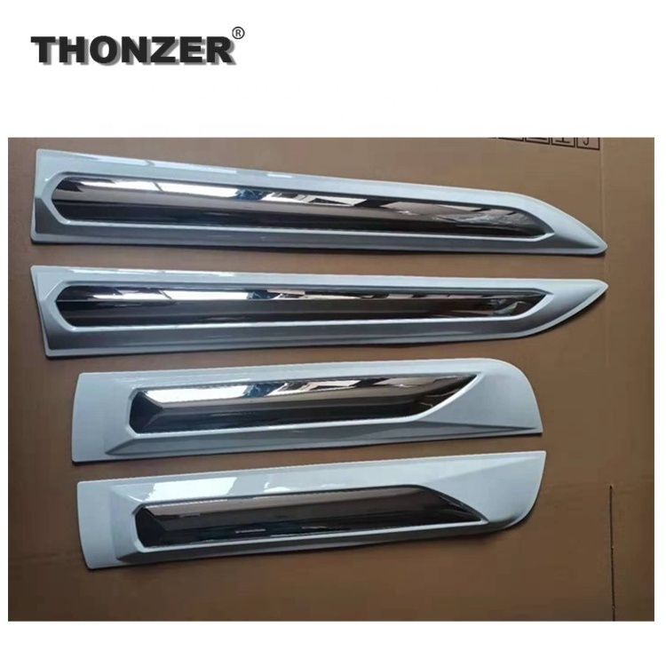 TZ-HL-DR02  Side Body molding cladding panel Door molding Door trim side protection for  Hilux Revo Rocco 2015- 2021