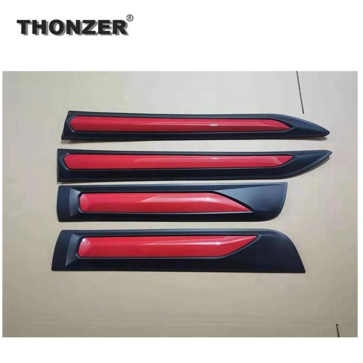 TZ-HL-DR02  Side Body molding cladding panel Door molding Door trim side protection for  Hilux Revo Rocco 2015- 2021