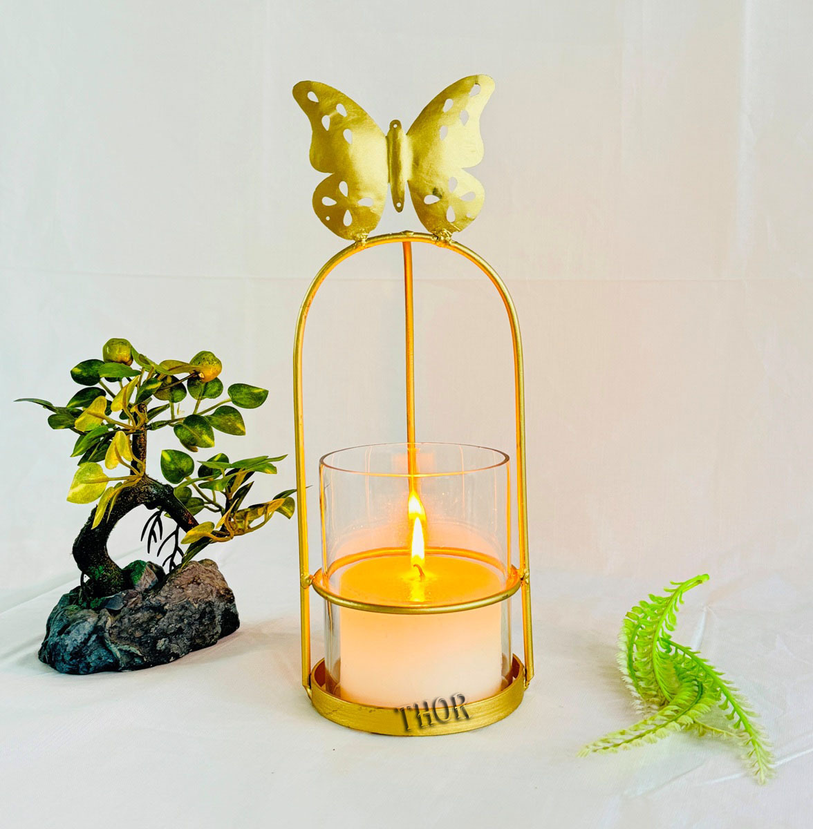 Butterfly Tealight Candle Holder Tea Light Holder with Tea Lights for Diwali Decoration Handicraft