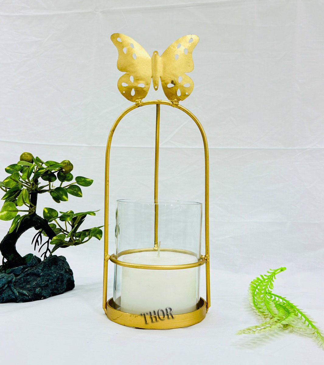 Butterfly Tealight Candle Holder Tea Light Holder with Tea Lights for Diwali Decoration Handicraft