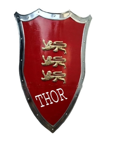 Hand Forget Medieval Designer Lion Dragon Shield Medieval Battle Armour Shield