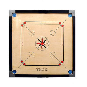 Carrom Board Black Wood for Tournament with Coins Striker High Quality 32 X 32" Wooden Game