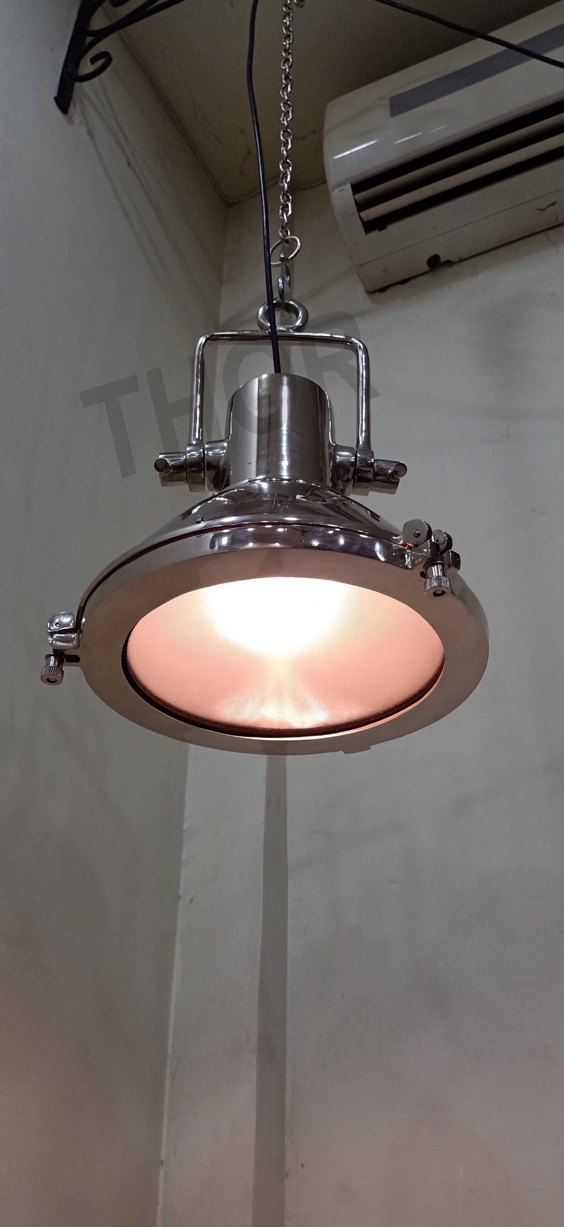 Hanging Lamp Pendant Ceiling Light Modern Lighting Ceiling Lights Fixtures for Living Room Bedroom Silver Polish