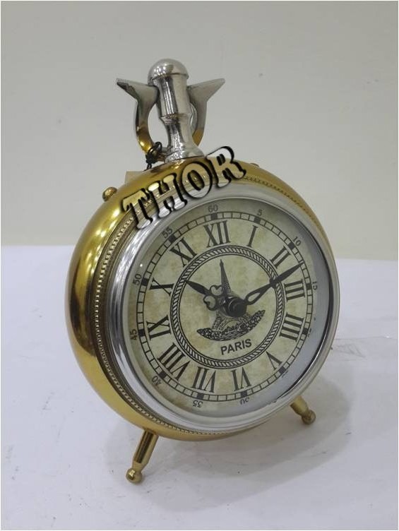 Decorative Table clock High quality Steel Design Living Room Office classic table clock