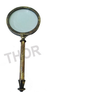 Collectible Brass Magnifier Glass Lens Magnifying Glass Office Decorative  Desk Top Magnifier