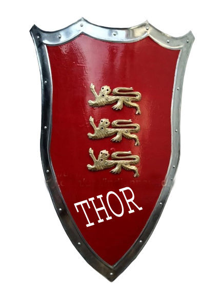 Hand Forget Medieval Designer Lion Dragon Shield Medieval Battle Armour Shield