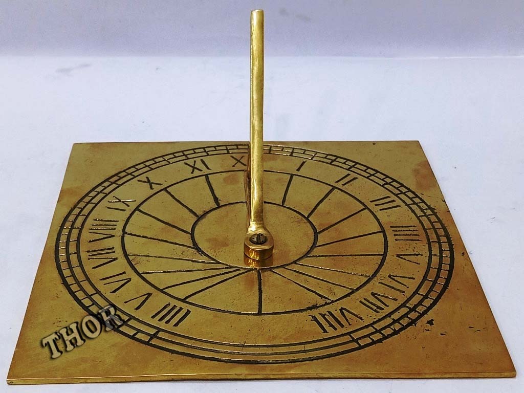 Nautical Sundial from Border Sundials - 8 inch diameter Sundal Brass Sun Garden Antique Sundia Home Decor