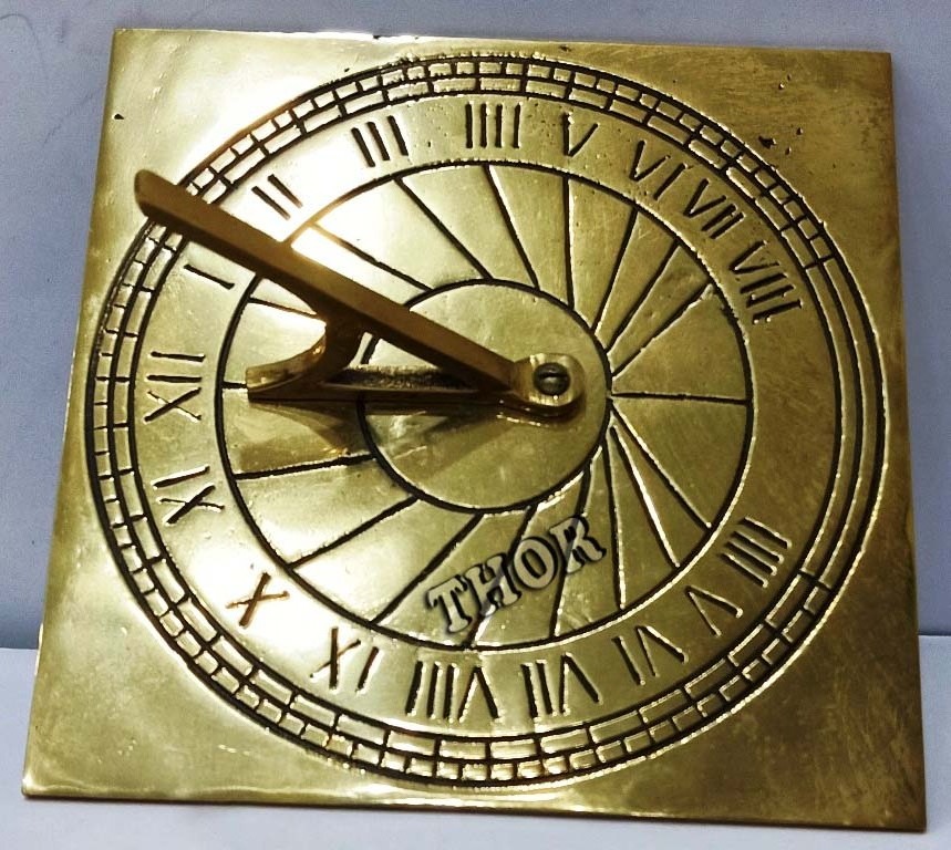 Nautical Sundial from Border Sundials - 8 inch diameter Sundal Brass Sun Garden Antique Sundia Home Decor