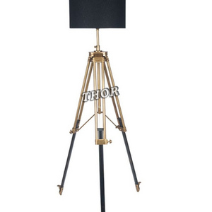 Vintage Classic Tripod Floor Lamp Nautical Aluminum Stand Bedroom & office Lamp Floor Home Decor