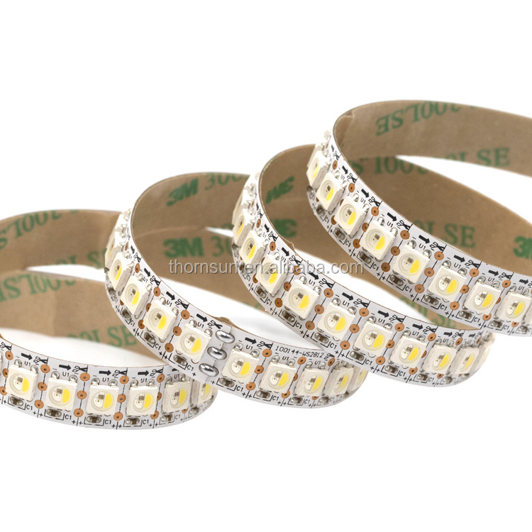 Sk6812 rgbnw 6500k magic rgbww 5050 smd led tape stripe strip light 144 led/m 1m black