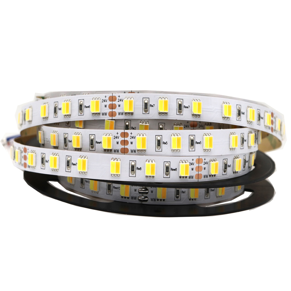 Dual color 24v ww cw led strip 2500k-6500k dimmable white led strip