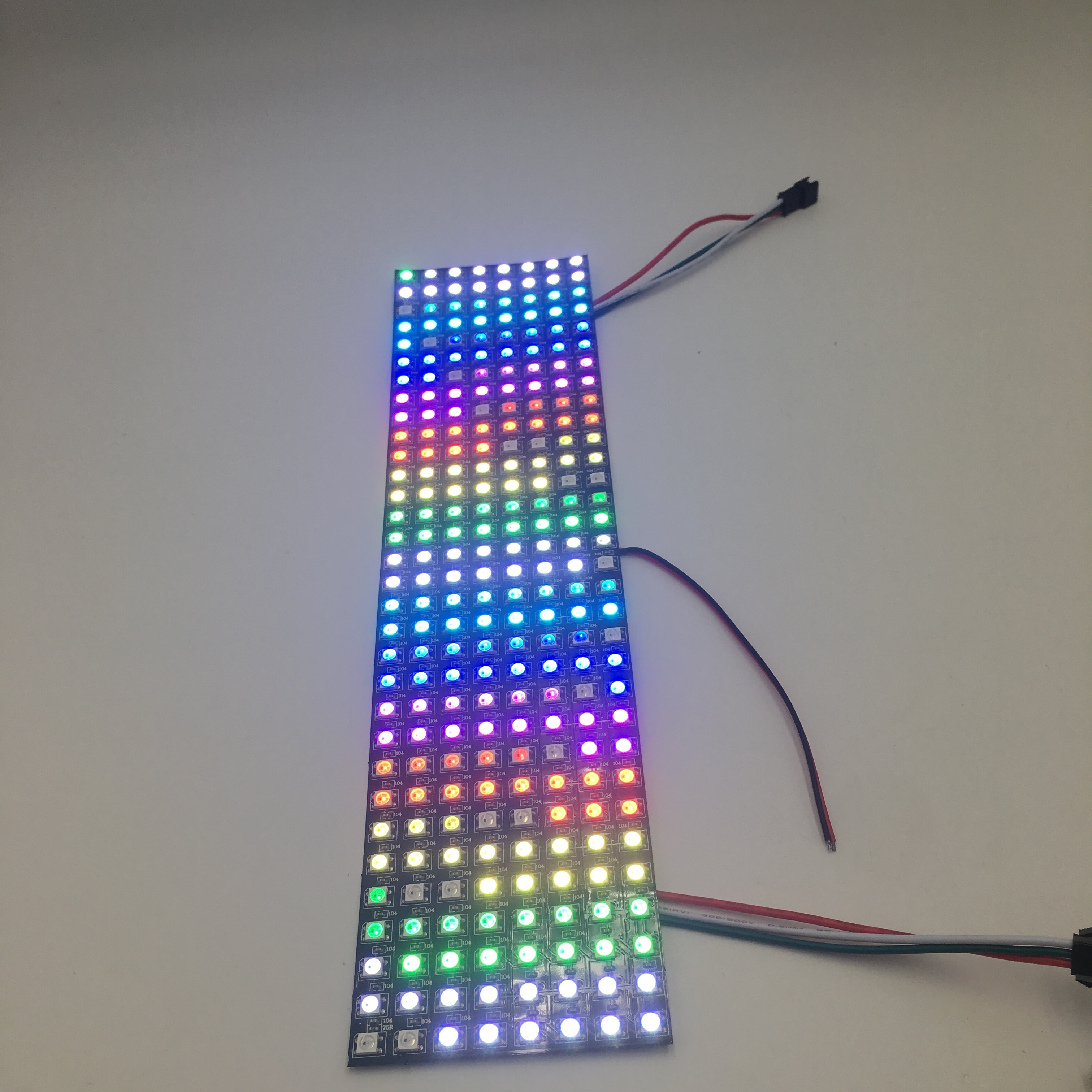 High quality flexible 8x32 led matrix addressable ws2812b p10 rgb led matrix panel