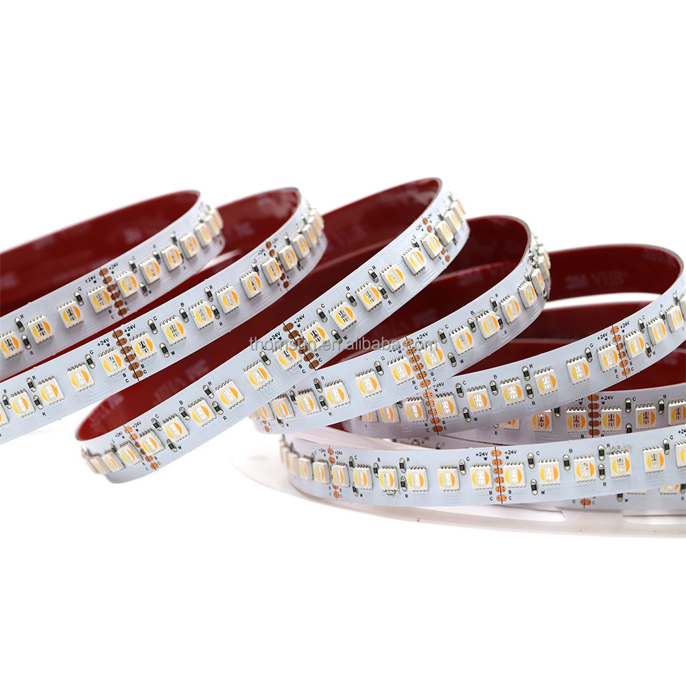 super bright Flexible 5 in1rgbww led strip light 24v 120leds rgbcct led light