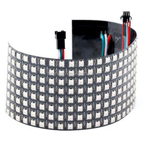 High quality flexible 8x32 led matrix addressable ws2812b p10 rgb led matrix panel