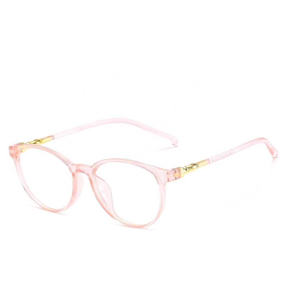 New fashion custom men retro frame transparent women optical frame glasses